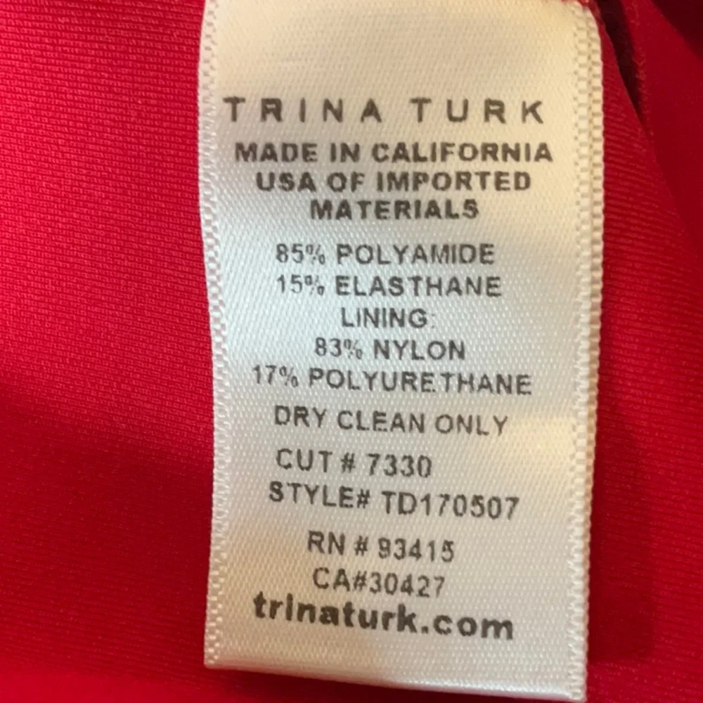 Trina Turk Red Dress, Size 4 - Picture 8 of 11
